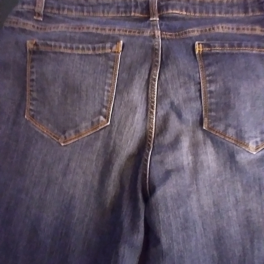 Vintage America Womens Denim Jean Boyfriend Size 14 Short Casual - Picture 2 of 9